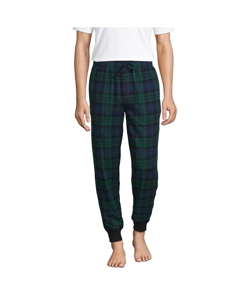 Lands' End Big & Tall Flannel Jogger Pajama Pants