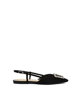 Arezzo Women's Savannah Pointed Toe Flats - Black