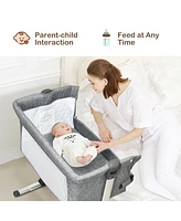 Travel Portable Baby Bed Side Sleeper Bassinet Crib with Carrying Bag