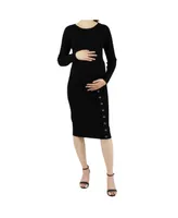 Indigo Poppy Maternity Knitted Sweater Dress