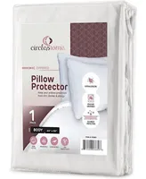 Circles Home 100 Cotton Breathable Pillow Protector With Zipper White