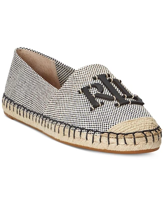 Lauren Ralph Women's Cameron Logo Slip-On Espadrille Flats