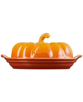 Le Creuset Glazed Stoneware Figural Pumpkin Butter Dish