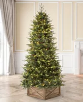 Glitzhome 6' Pre-Lit Green Fir Artificial Christmas Tree with 350 Led Lights, Remote Controller