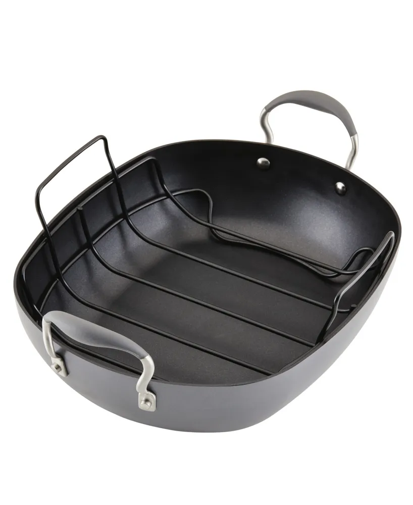Anolon Advanced Hard Anodized 16" x 13" Nonstick Roaster with Rack