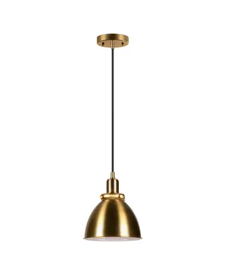 Hudson & Canal Madison 8" Metal Shade Wide Pendant