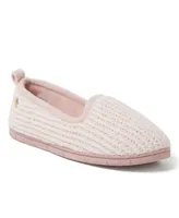 Dearfoams Women's Rachel Marled Chenille Closed Back Slippers