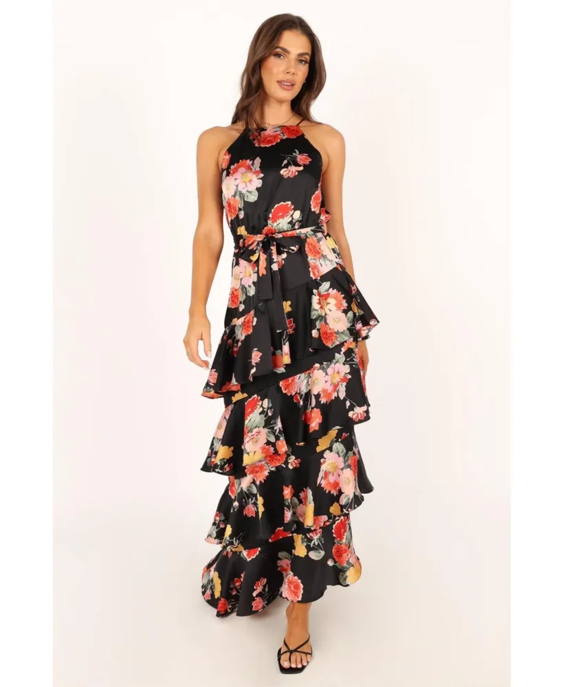 Petal and Pup Women's Sarona Halterneck Maxi Dress