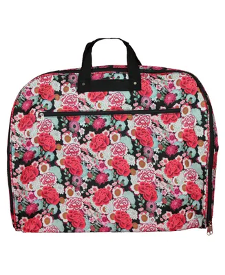 World Traveler Floral 40-inch Hanging Luggage Garment Bag
