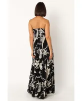 Petal and Pup Womens Angelique Strapless Maxi Dress