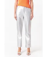 Women's Shiny Pu Pants