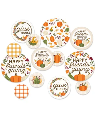 Fall Friends Thanksgiving Friendsgiving Party Giant Large Confetti 27 Count - Assorted Pre
