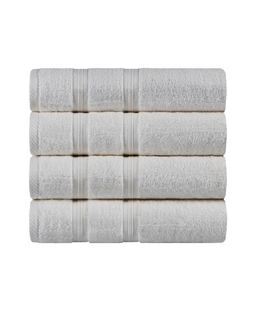 Superior Smart Dry Zero Twist Cotton 4-Piece Bath Towel Set