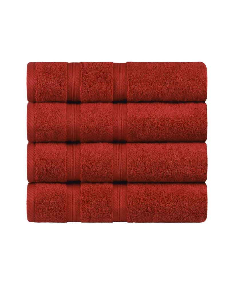 Superior Smart Dry Zero Twist Cotton 4-Piece Bath Towel Set