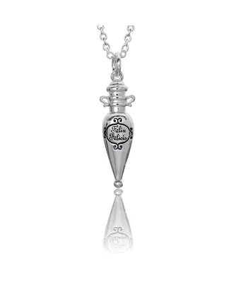 Harry Potter Silver Plated Felix Felicis Potion in The Bottle Pendant Necklace, 18''