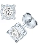 2-Pc. Set Lab Grown Diamond Stud Earrings (1/3 ct. t.w.) in Sterling Silver