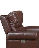 White Label Florentina 39" Leather Match Power with Power Headrest Reclining Chair