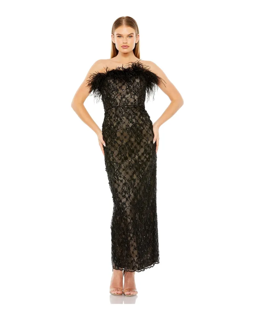 Embellished Column Gown - 100% Exclusive