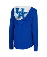 Women's Colosseum Royal Kentucky Wildcats Catalina Hoodie Long Sleeve T-shirt