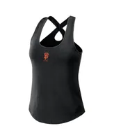 Women's Wear by Erin Andrews Black San Francisco Giants Cross Back Tank Top