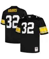 Men's Mitchell & Ness Franco Harris Black Pittsburgh Steelers Big and Tall 1976 Legacy Retired Player Jersey