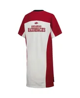 Women's G-iii 4Her by Carl Banks White Arkansas Razorbacks Home Run T-shirt Dress