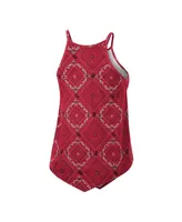 Women's Colosseum x Wrangler Crimson Distressed Alabama Tide Bandana Tank Top