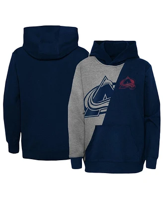 Preschool Boys and Girls Gray, Navy Colorado Avalanche Unrivaled Pullover Hoodie