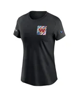 Women's Nike Black Washington Commanders 2023 Nfl Crucial Catch Sideline Tri-Blend T-shirt