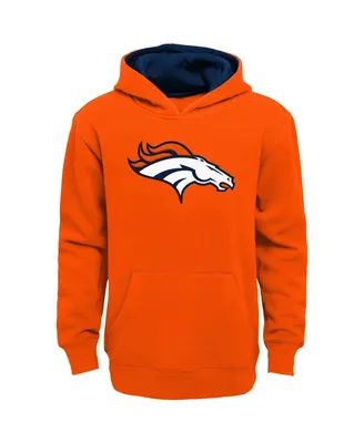 Big Boys Orange Denver Broncos Prime Pullover Hoodie