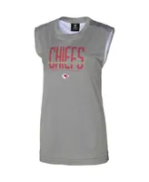 Women's Gray Kansas City Chiefs No Sweat Tank Top