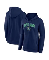 Women's Fanatics Navy Notre Dame Fighting Irish Evergreen Campus Pullover Hoodie