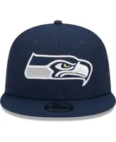 Youth Boys and Girls New Era College Navy Seattle Seahawks Main Trucker 9FIFTY Snapback Hat