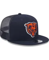 Youth Boys and Girls New Era Navy Chicago Bears Alternate Logo Main Trucker 9FIFTY Snapback Hat