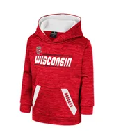 Toddler Boys and Girls Colosseum Red Wisconsin Badgers Live Hardcore Pullover Hoodie