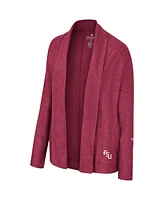 Women's Colosseum Garnet Florida State Seminoles Morningside Cardigan Sweater