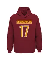 Big Boys Terry McLaurin Burgundy Washington Commanders Mainliner Player Name and Number Pullover Hoodie