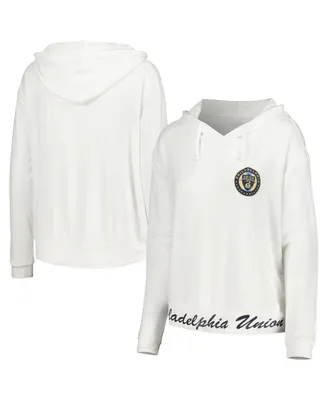 Women's Concepts Sport White Philadelphia Union Accord Hoodie Long Sleeve Top