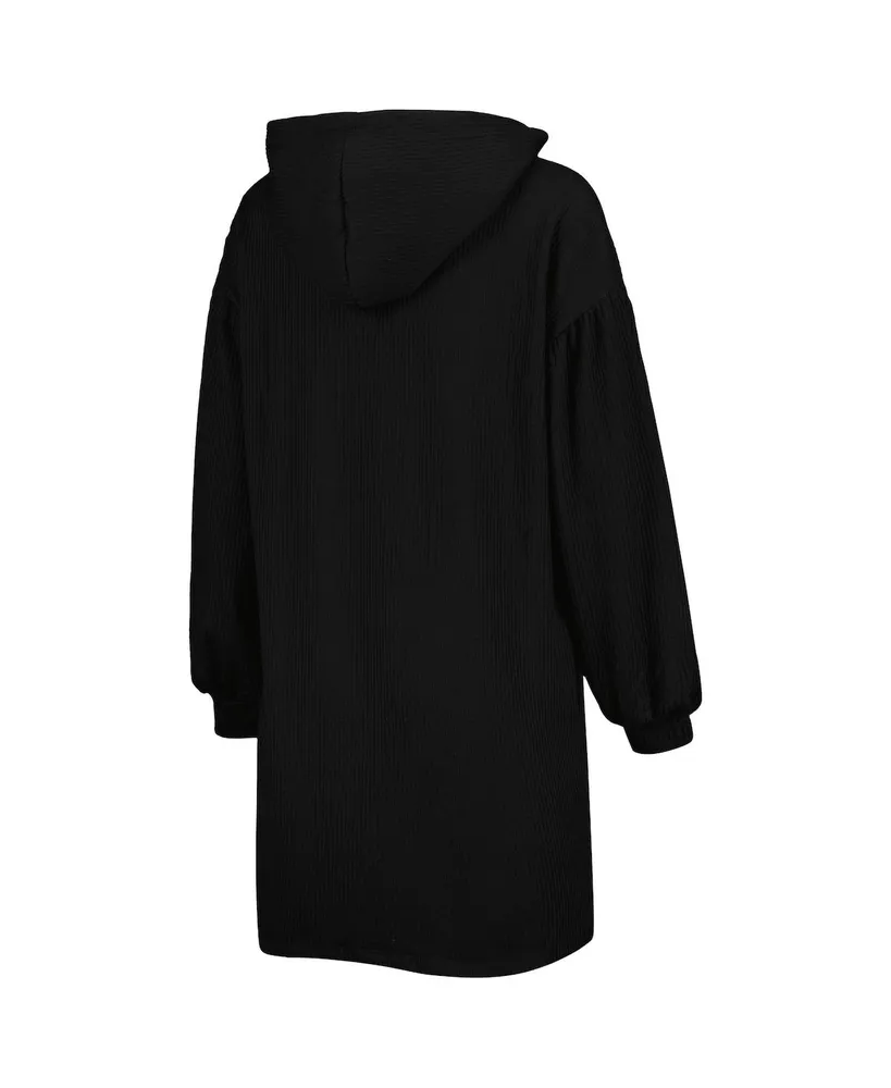 Women's Gameday Couture Black Distressed Texas Longhorns Game Winner Vintage-Like Wash Tri-Blend Dress