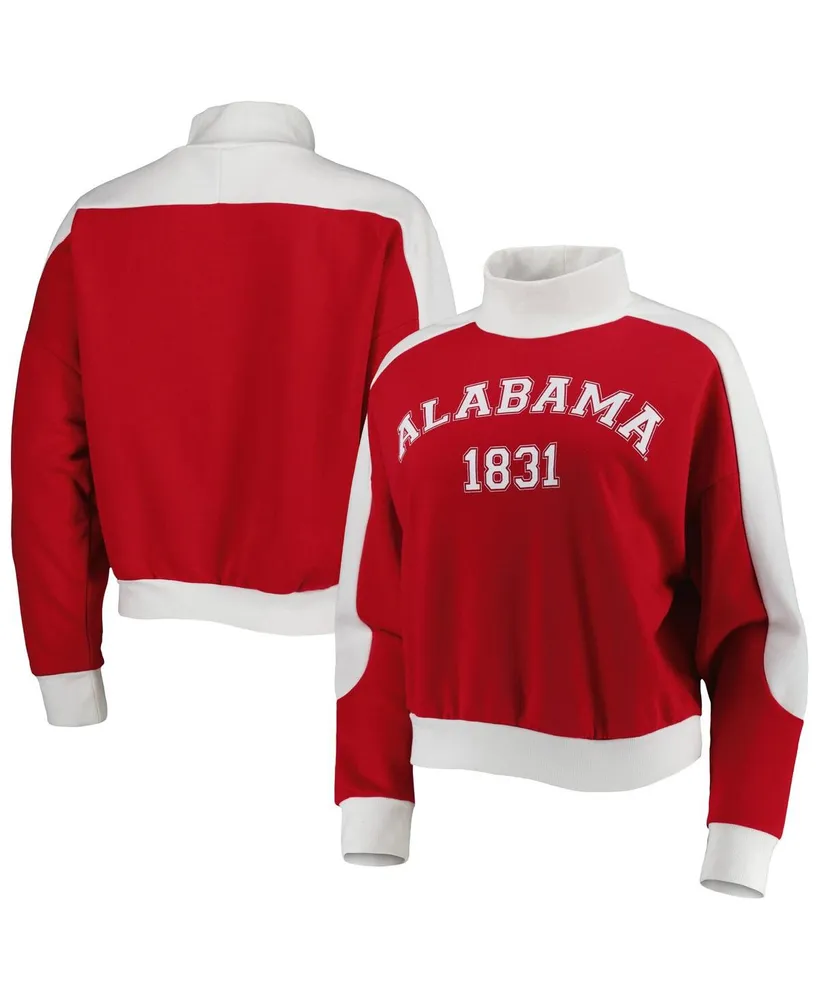 Women's Gameday Couture White Alabama Crimson Tide It's A Vibe Dolman  Pullover Sweatshirt