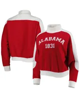 Women's Gameday Couture Crimson Alabama Tide Make it a Mock Sporty Pullover Sweatshirt