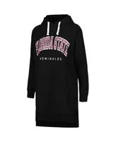 Women's Gameday Couture Black Florida State Seminoles Take a Knee Raglan Hooded Sweatshirt Dress