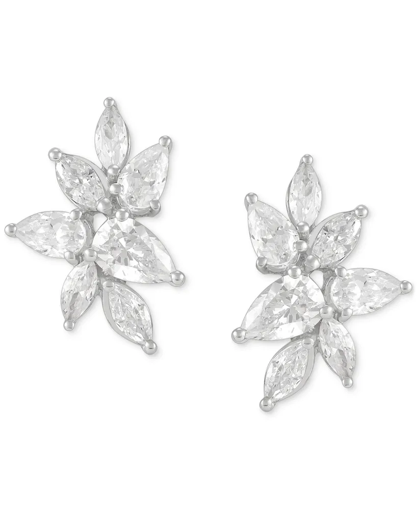 Grown With Love Lab Grown Diamond Marquise & Pear Stud Earrings (1-1/2 ct. t.w.) in 14k White Gold