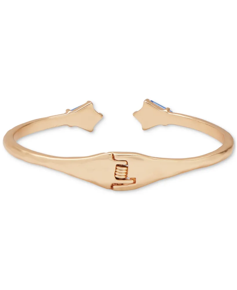 Lucky Brand Gold-Tone Color Kite-Shape Stone Cuff Bracelet