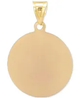 Saint Christopher Medal Pendant in 14k Yellow Gold