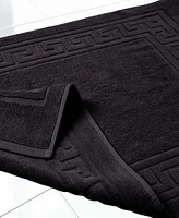 Superior Cotton Greek Key Infinity Border Bath Mat, Set of 2