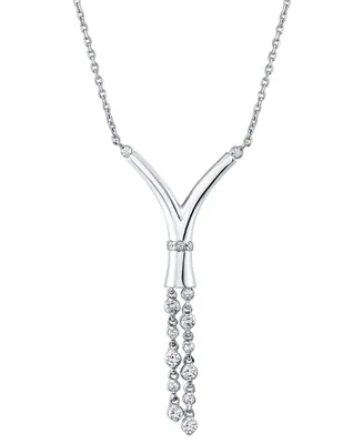 Sirena Diamond 18" Lariat Necklace (1/3 ct. t.w.) in 14k White Gold