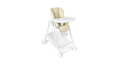 Baby Folding Chair with Wheel Tray Storage Basket