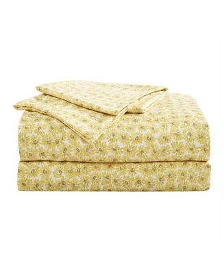 Betsey Johnson Sunflower Field Microfiber -Pc. Sheet Set