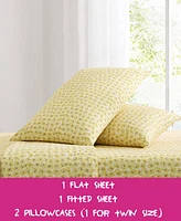 Betsey Johnson Sunflower Field Microfiber -Pc. Sheet Set